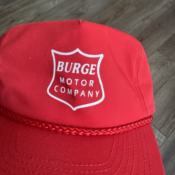 Vintage Burge Motor Company Trucker Snapback - Picture 3 of 8